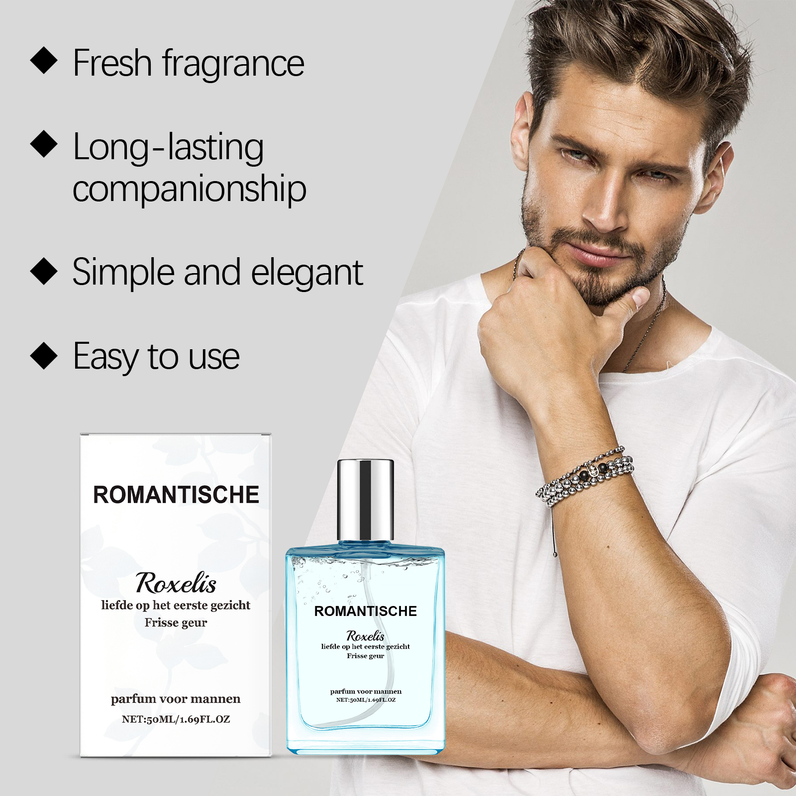 Men Eau De Cologne Long Lasting Fresh Scent For Daily Wear And Romantic Occasions