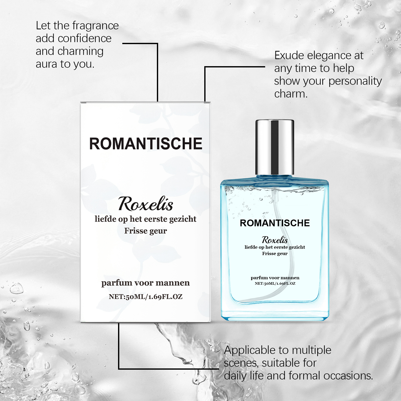 Men Eau De Cologne Long Lasting Fresh Scent For Daily Wear And Romantic Occasions