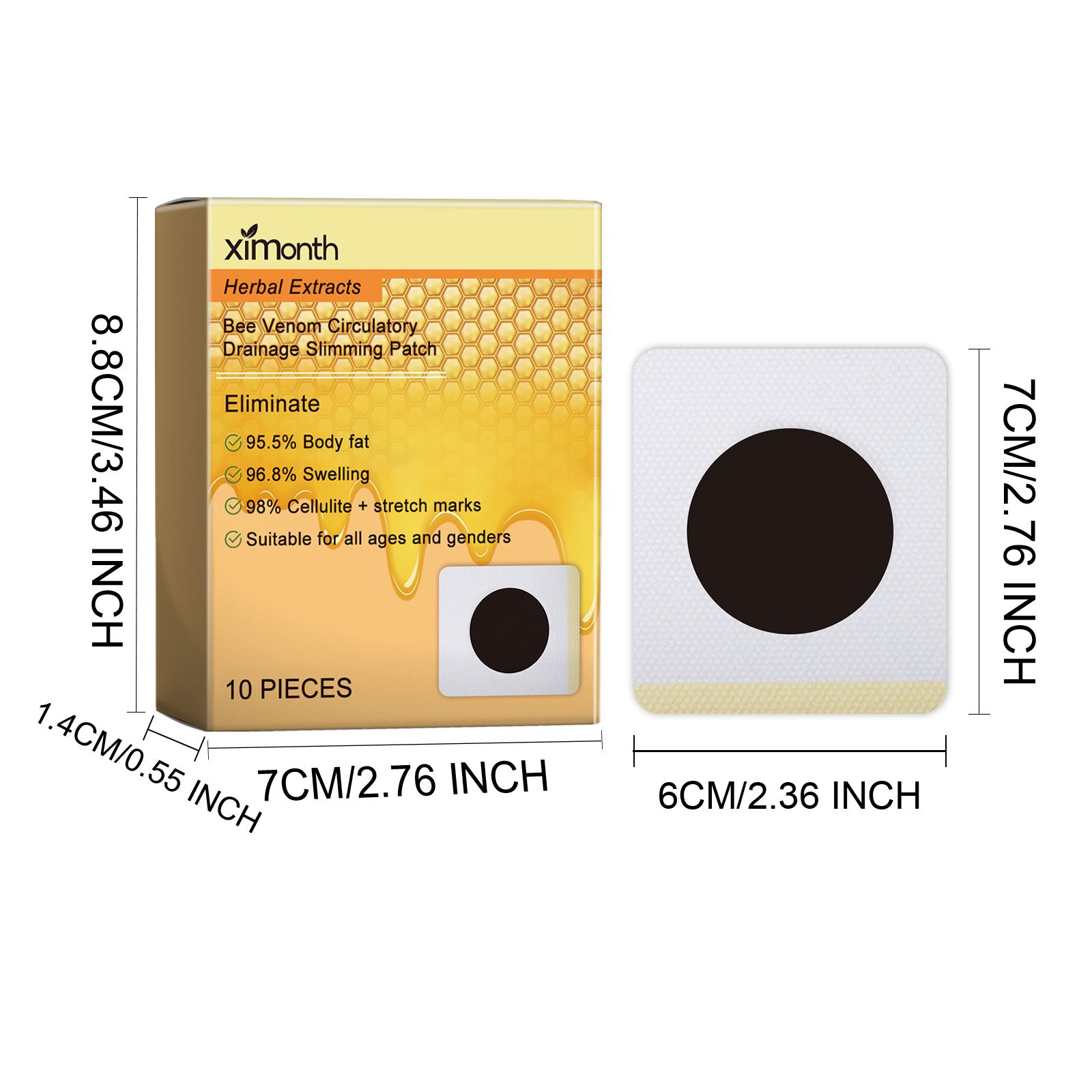 Body Shaping Patch For Firming And Daily Body Care With Herbal Extracts