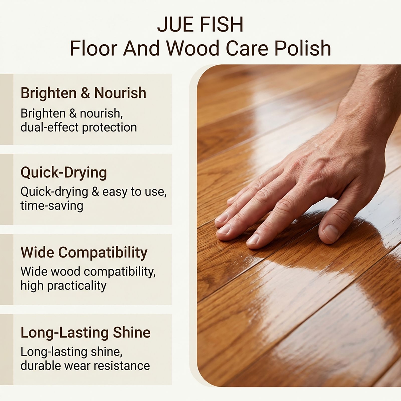 Wood Floor Care Spray Polyethylene Wax For Cleaning And Natural Shine Daily Maintenance