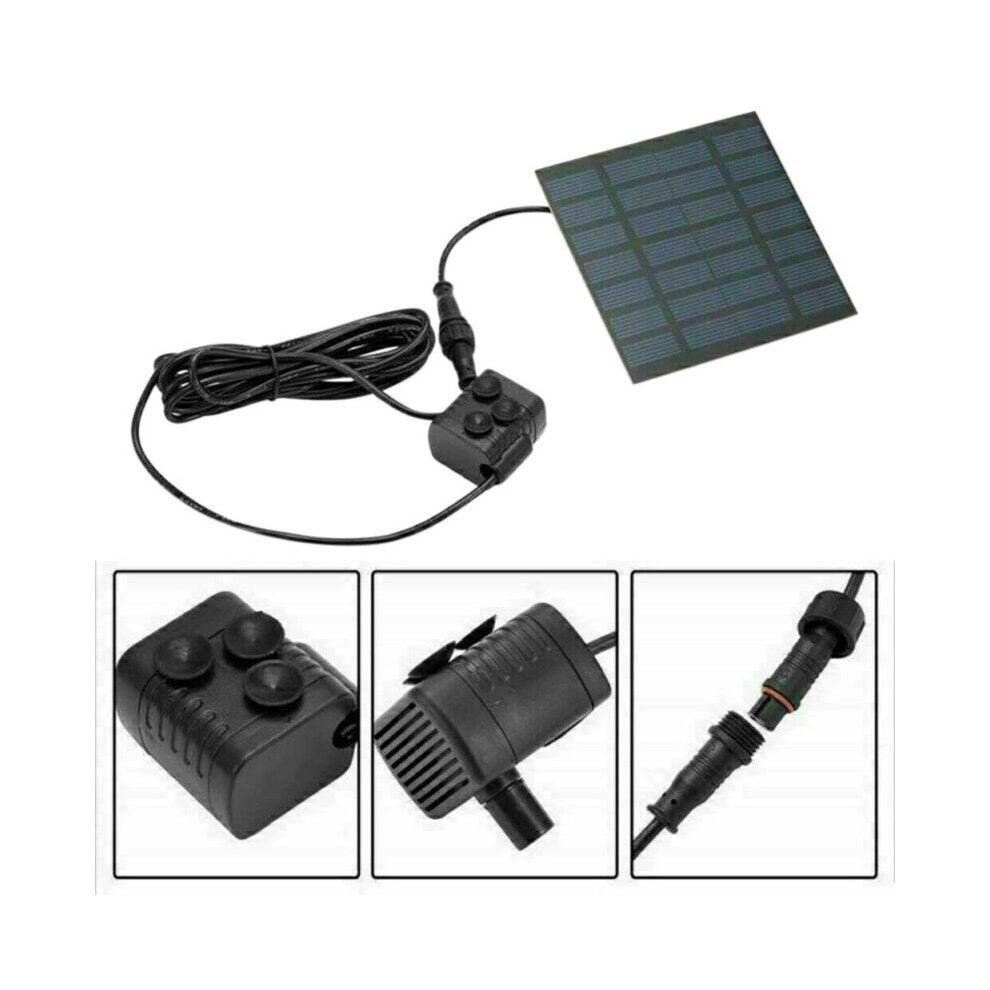 Mini Solar Panel Powered Water Pump Garden Pool Pond Fountain Home Waterfall