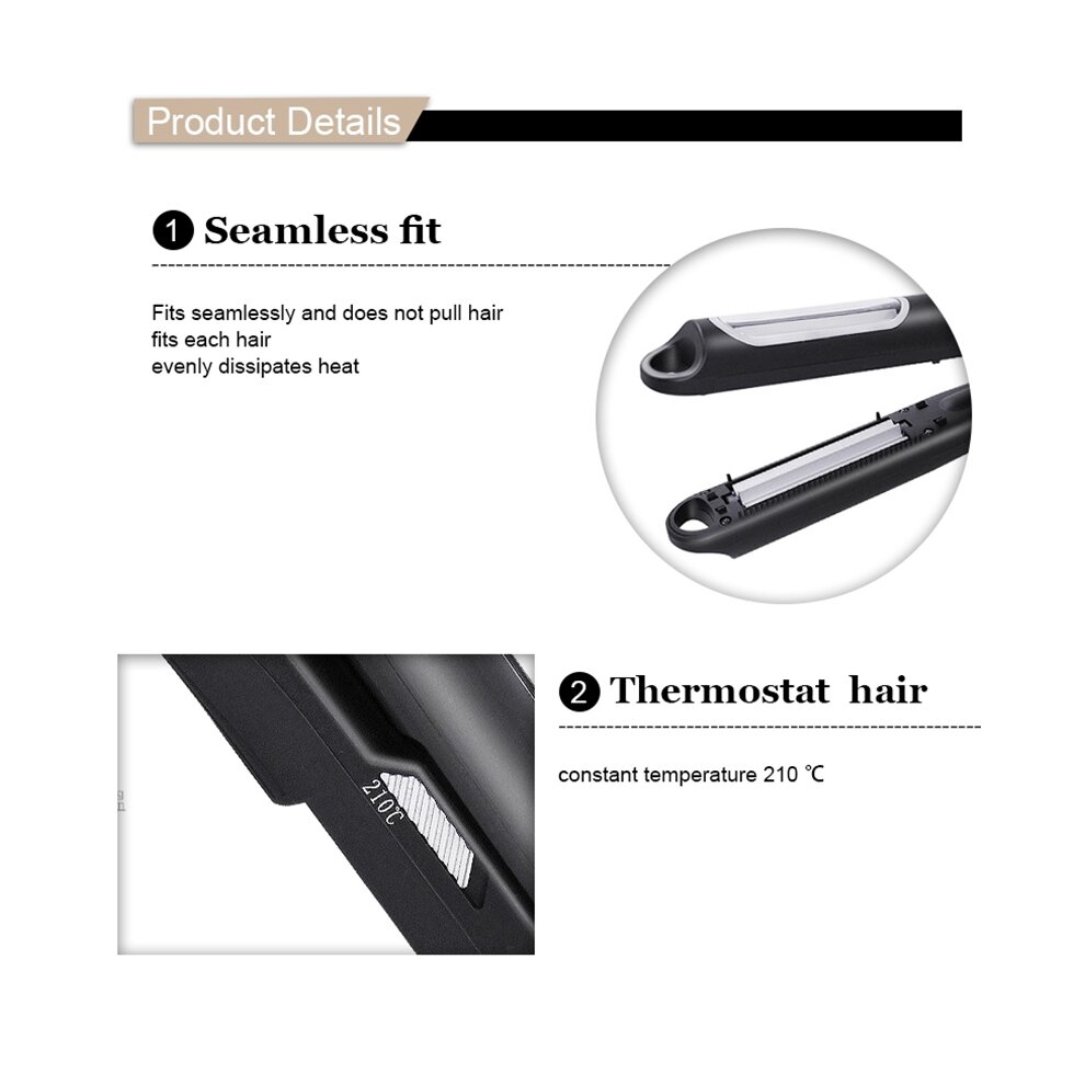 Hair Curler Corn Perm Splint Ceramic Hair Crimper Iron Hair Waver Tongs Curling Wand Portable Automatic Rotating