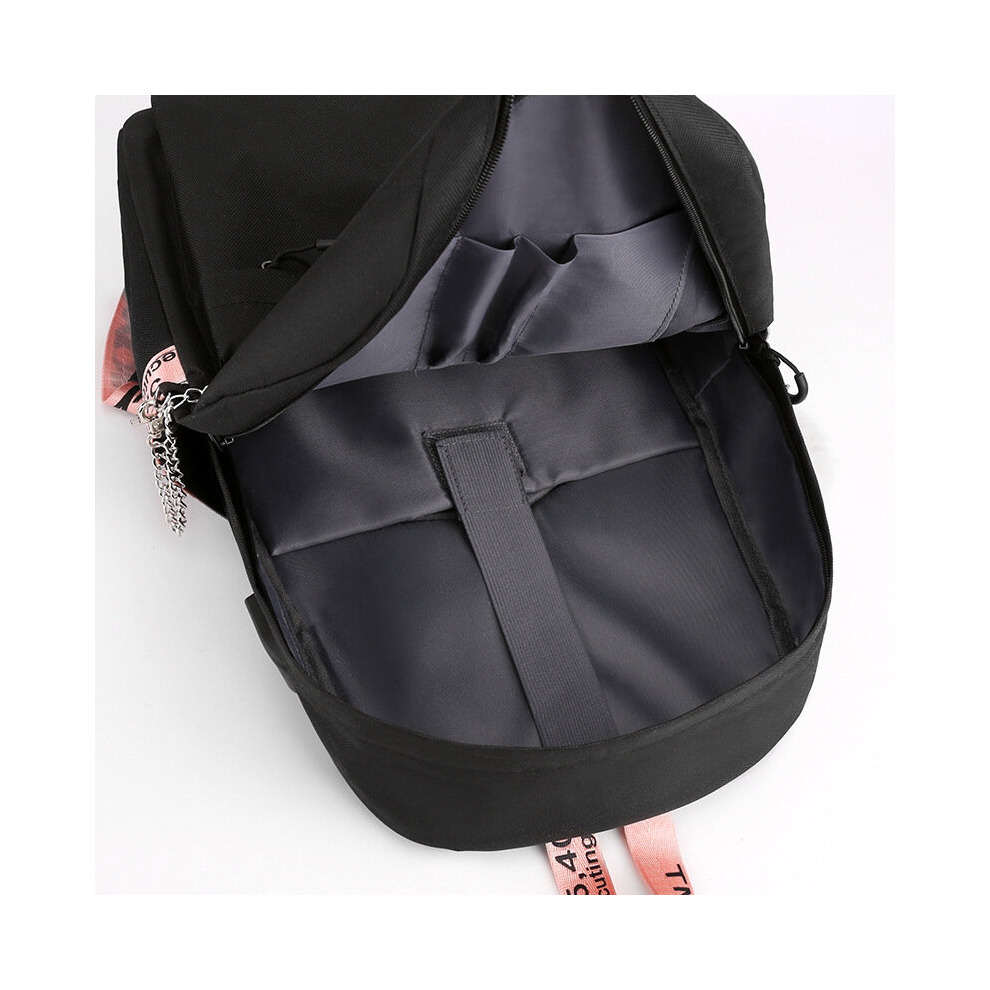 (Black2) Tik Tok Backpack Shoulder Bag Schoolbag Rucksack Boys Girls New Term Gift