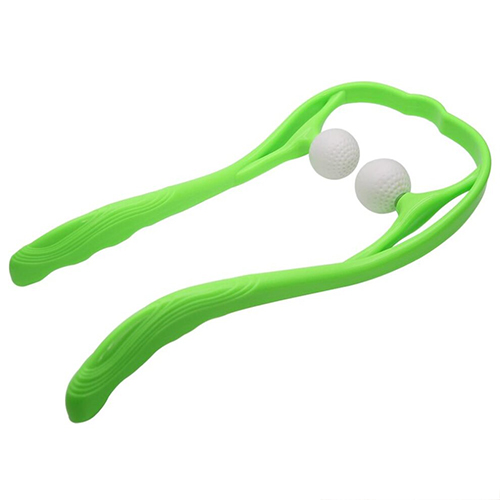 Neck Massager with Shiatsu Roller Ball Portable Handheld Self Massage Tool for Pressure Relieve Hand Deep Tissue Massage Dual Trigger Point Therapy Pain Relief of Neck and Muscles Tension Relief Home Office Use