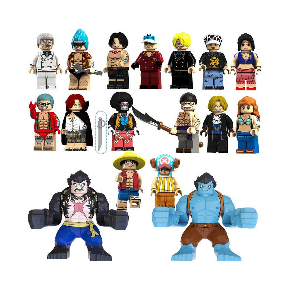 One Piece Building Blocks Minifigures Set Collection Action Figures Fit Lego  Gifts for Birthday Christmas Easter Childrens Day for Fans Kids Boys Girls