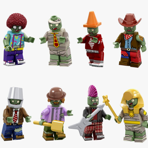 Plants VS Zombies Minifigures Toys Fit Lego 8PCS Collection Educational Action Figures Toys Great Gifts for Kids and Fans Birthday and Christmas Party Decoration Creative Cake Topper