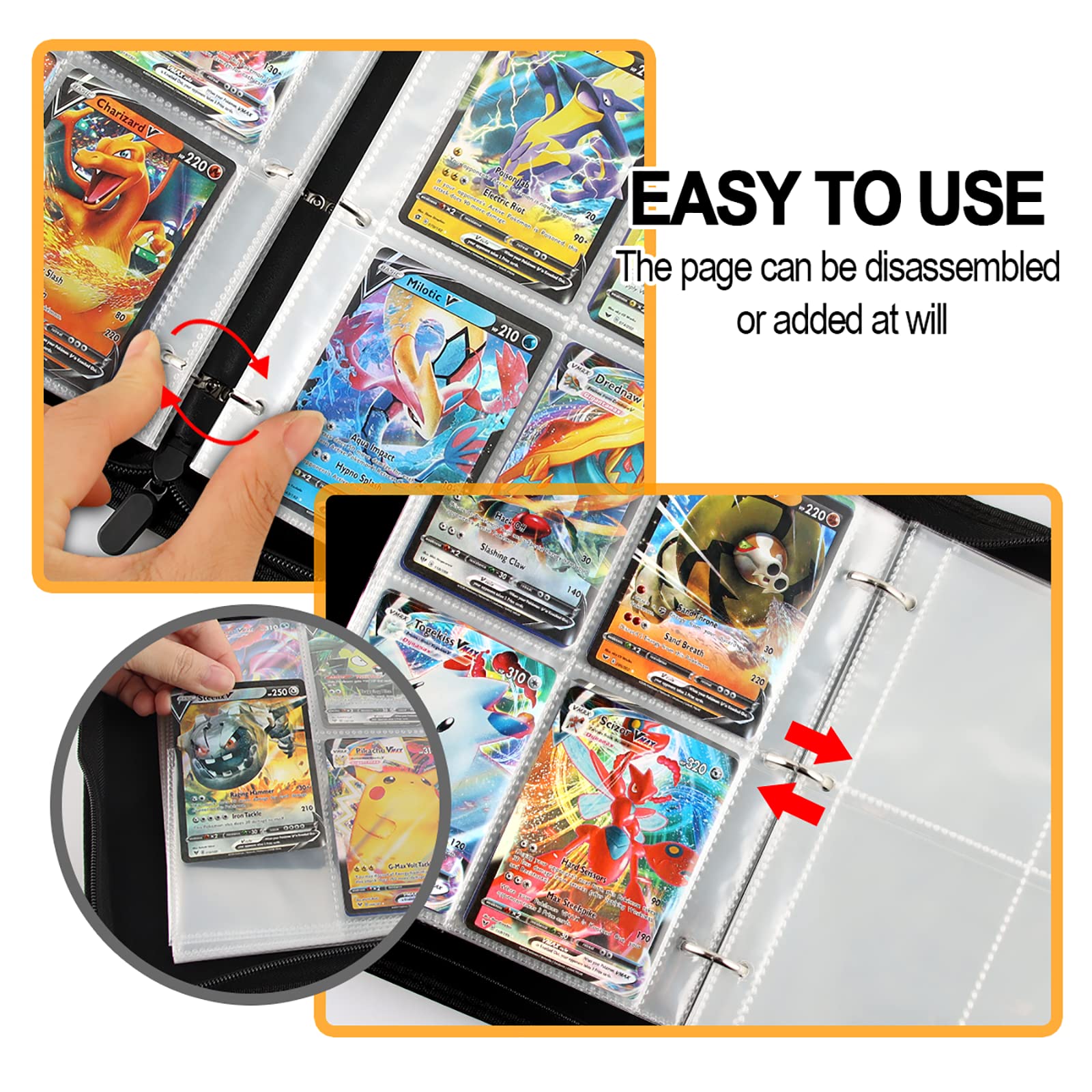 Trading Card Holder Album Card Collection Binder Cards GX EX Trainer Albums