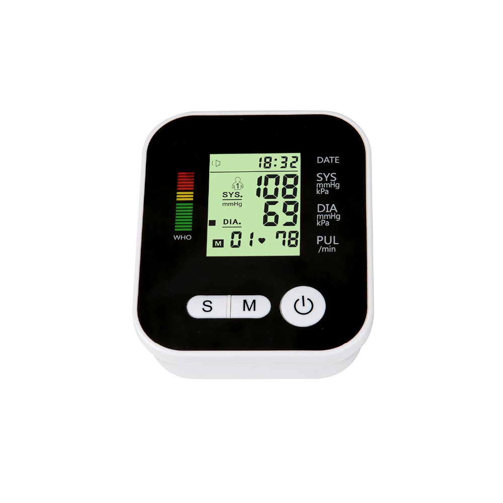 (White) Digital Upper Arm Blood Pressure Monitor | BP Monitor with Adjustable Large Cuff (22-42cm) for Home Use |Voice Function