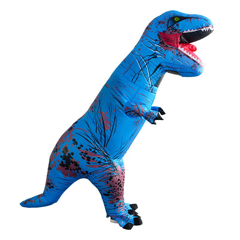 (Yellow) Inflatable Dinosaur Costume Cosplay Outfit Children Halloween Fancy Dress