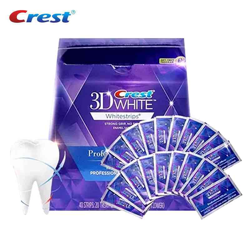 (5 pouches) Professional 3D White Whitestrips Teeth Tooth Whitening Strips Luxe Effects Dental Oral Hygiene 20 Pouches 40 Strips