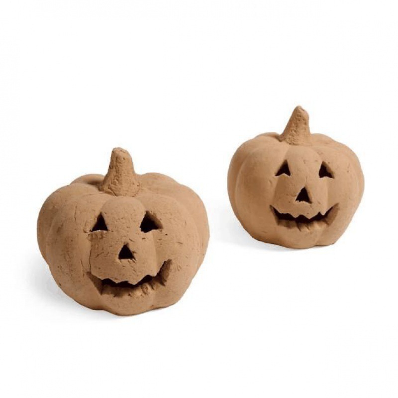 Halloween Pumpkin Firepile Decoration Props for Horror Themed Party Haunted House Window 2Pcs