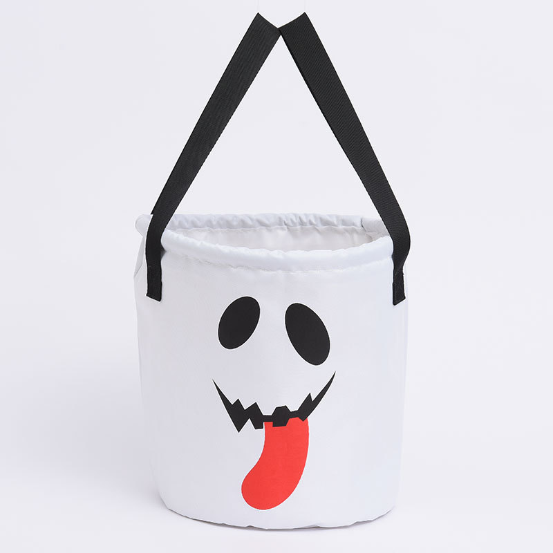 (Blue) LED Light Halloween Candy Bags Light Up Halloween Party Bags Trick or Treat Bag for Halloween Supplies Favors
