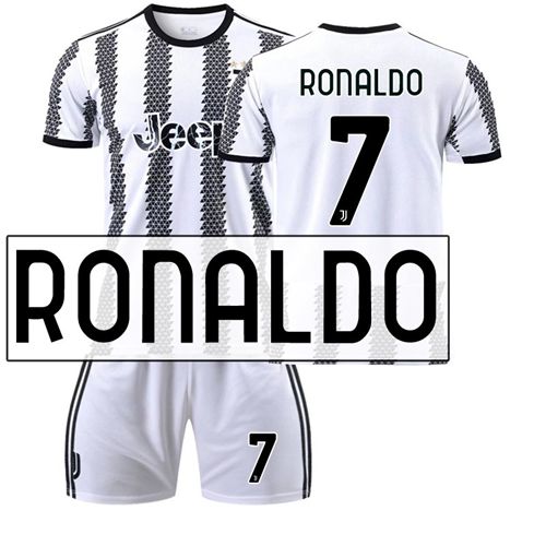 22-23 Juventus Ronaldo No. 7 Football Jersey Shirt Set Juv Adult Kids Training T-shirt