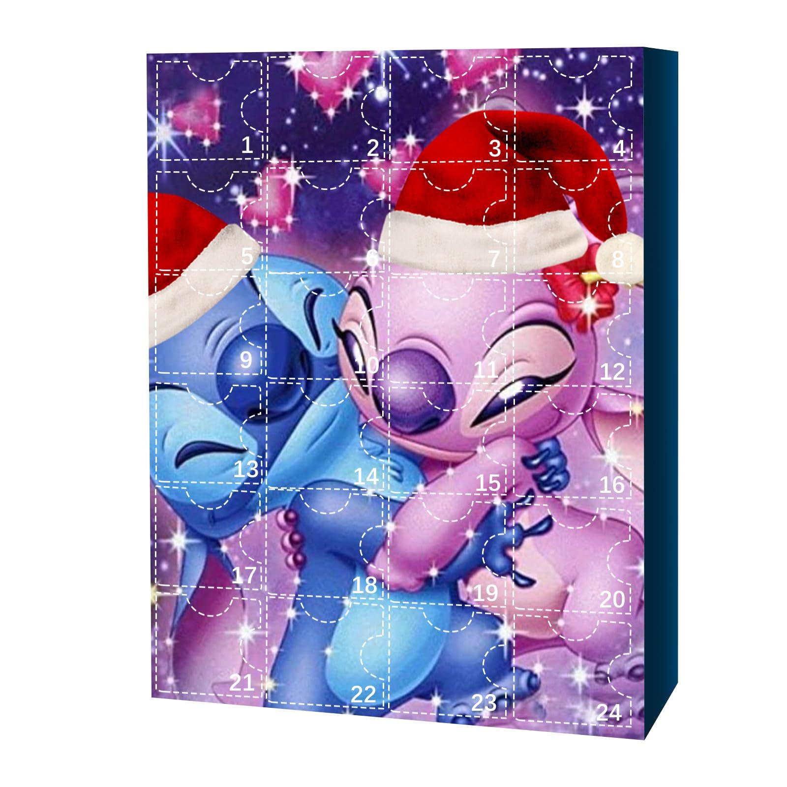 Stitch Christmas Advent Calendar Blind Box Stocking Stuffer Surprise Toys Gift for Kids