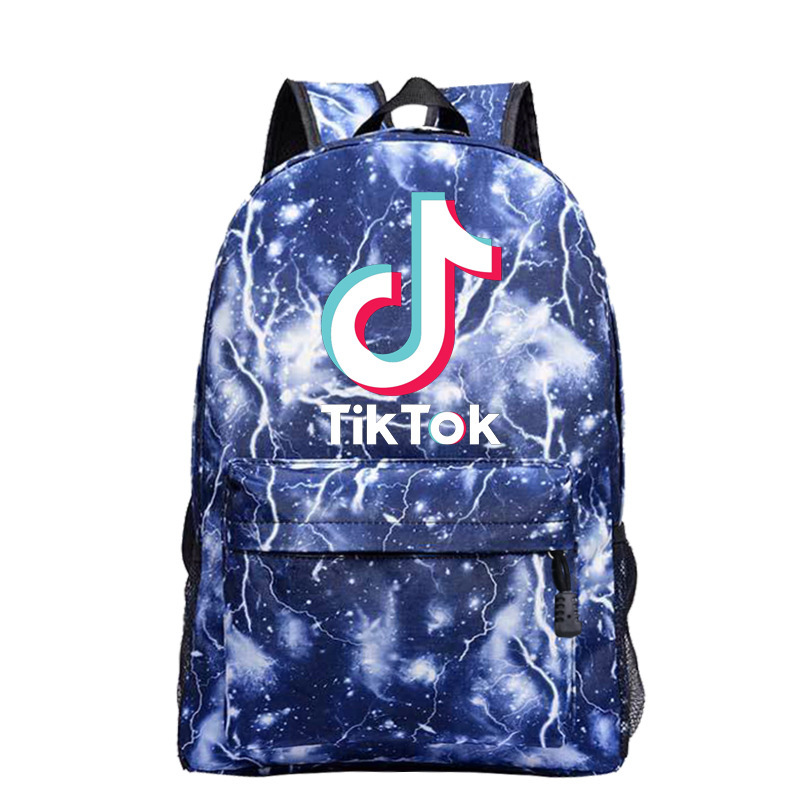 (A) Tik Tok Backpack Galaxy Shoulder Bag Schoolbag Rucksack Boys Girls New Term Gift