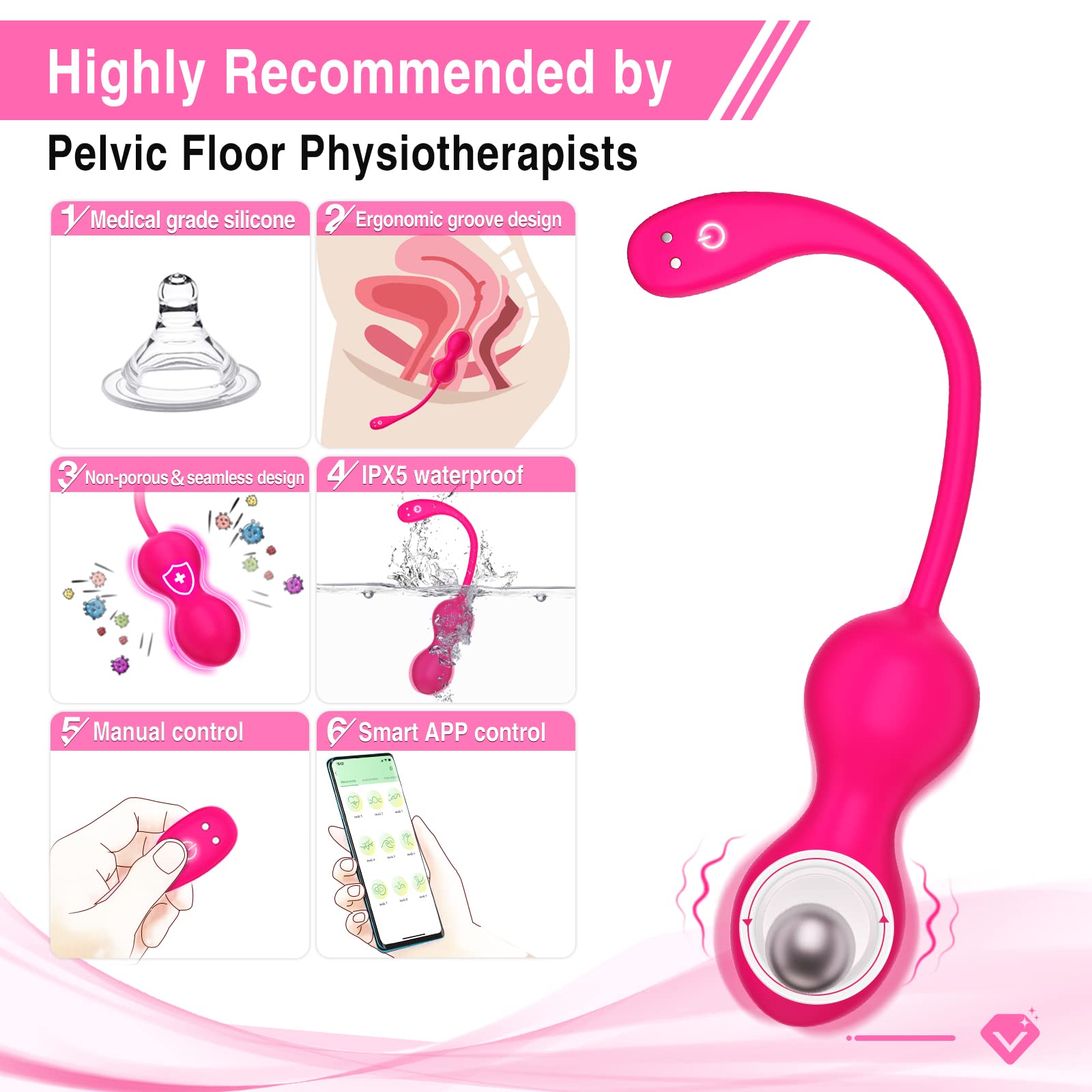 Vibrator Adult Sex Toy for Woman Dildo Vibrators Egg G-Spot Anal Clitoris Stimulator Vibrating Vaginal Bullet Wearable Orgasm Kegel Ball APP Control