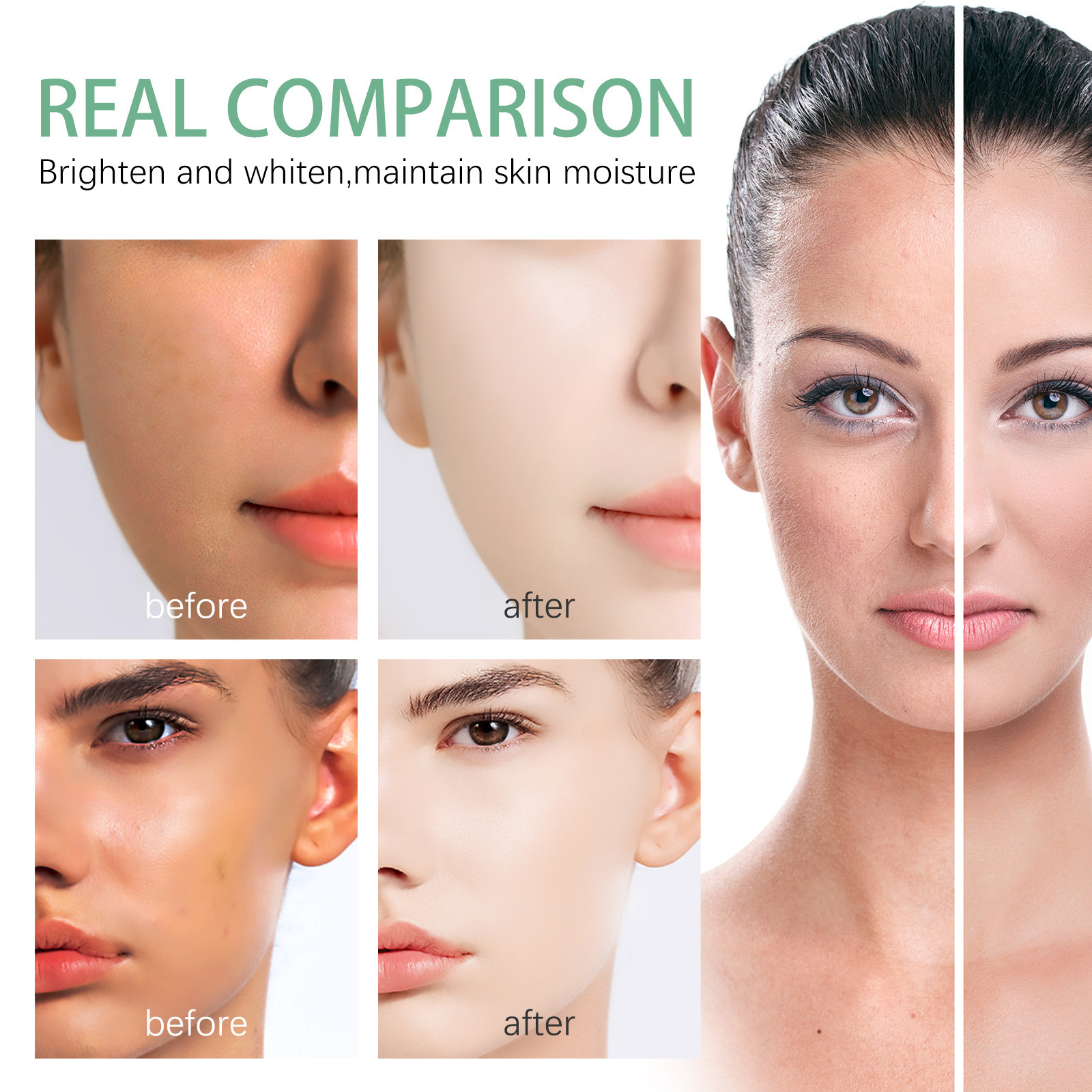 Facial Cleanser Whitening Face Wash Brightening Deep Cleaning Moisturizing Freckle Lighten Dark Spot Melanin Remove Blackhead Acne Dirt Shrink Pore