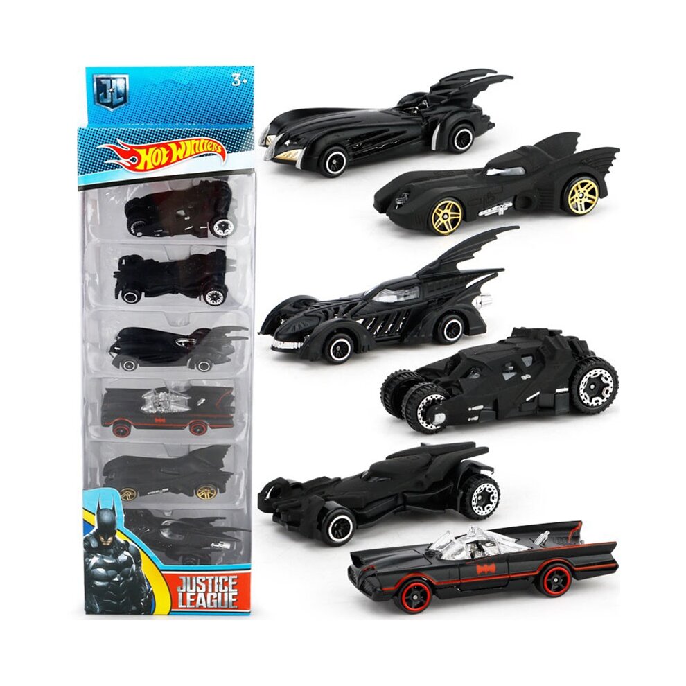 6Pcs Batman Batmobile Toy Cars Racer Car Kids Toy Collection Set Disney Pixar|Avengers Alloy