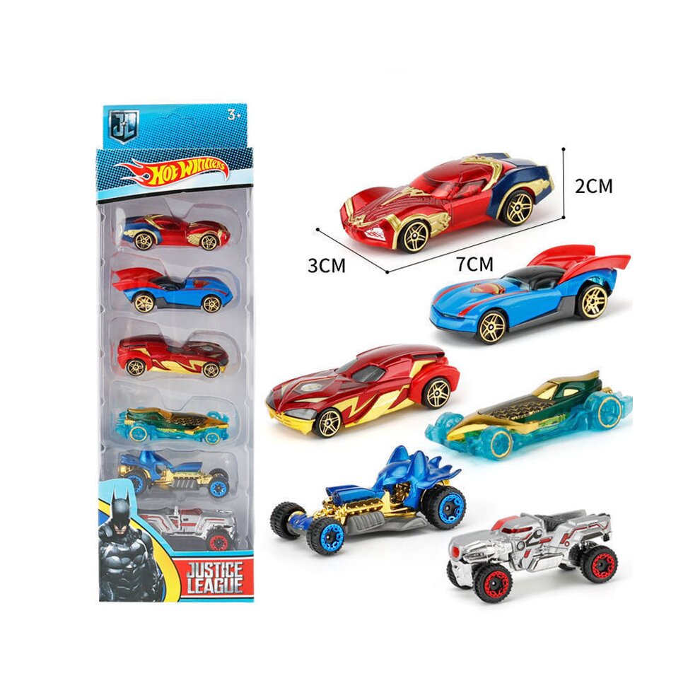 Justice League Toy Cars Racer Car Kids Toy Collection Set Disney Pixar|Avengers Alloy 6pcs