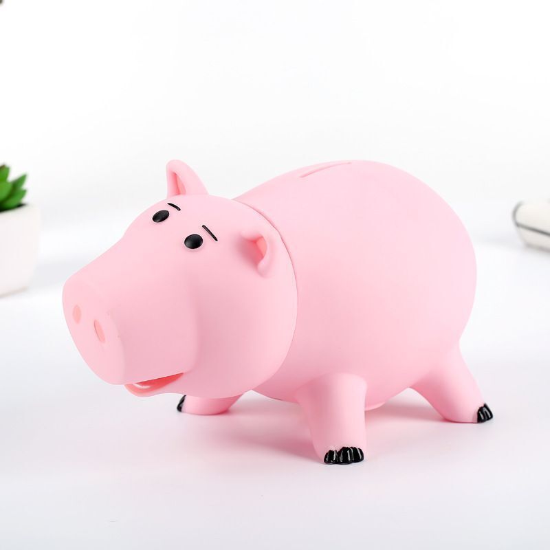Toy Story Hamm Figures Piggy Bank Pink Pig Coin Save Money Box PVC Model Kids Christmas Gift Toys 18cm