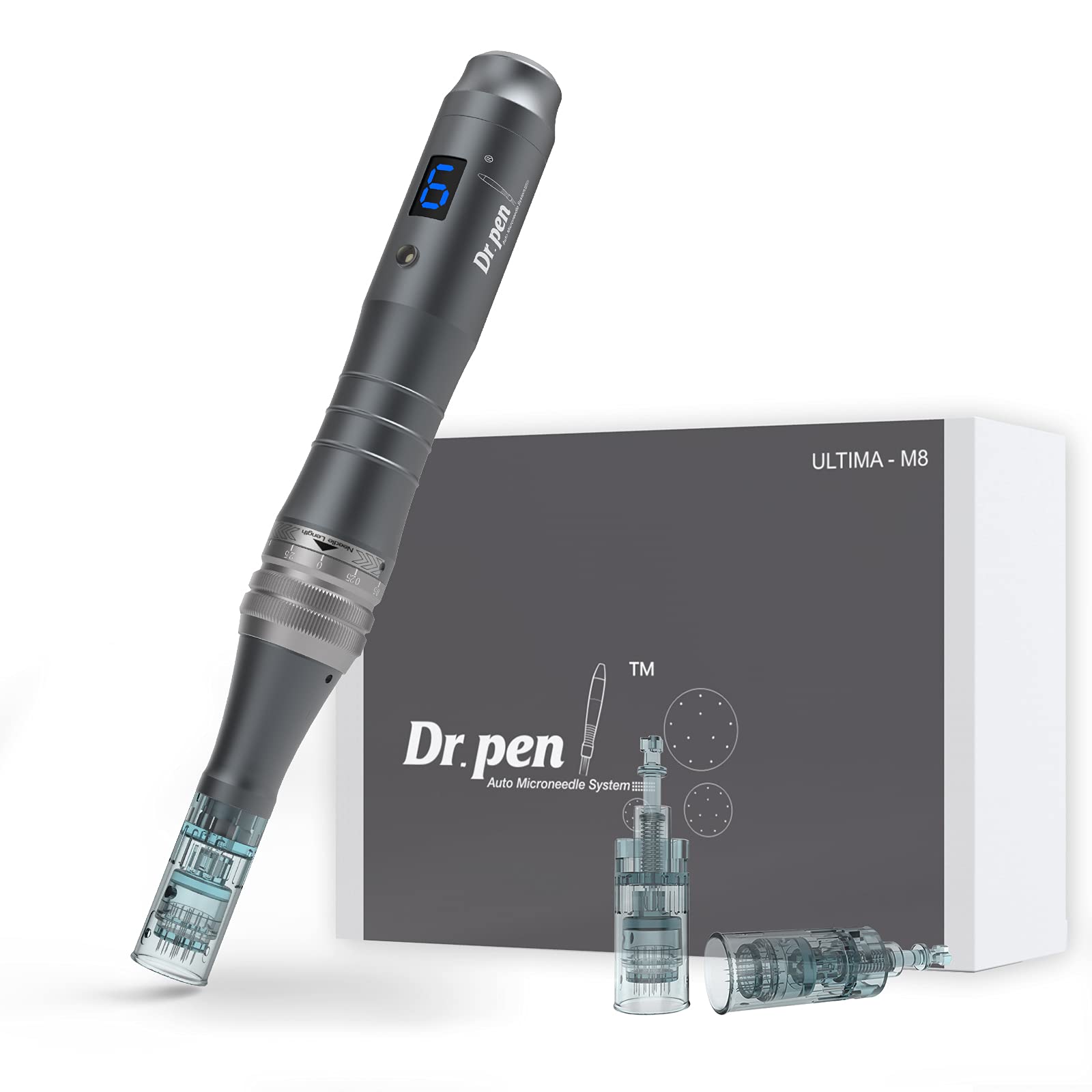 Dr.pen Ultima M8 Wireless Microneedling Pen Kit with Cartridges Including 5 pcs 16 pin and 5pcs 36pin