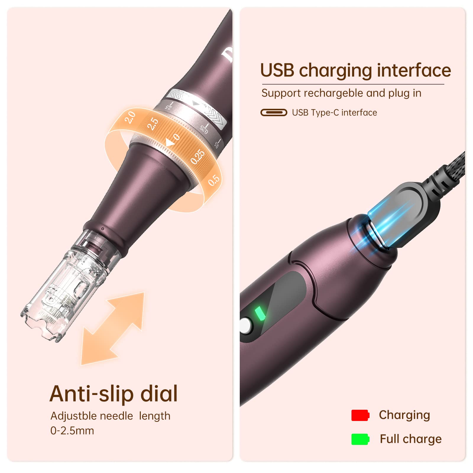 Dr.pen A10 Wireless Derma Pen for Face Body Skincare Tool Kit Professional Microneedling Pen with 10pcs 36pin Cartridges