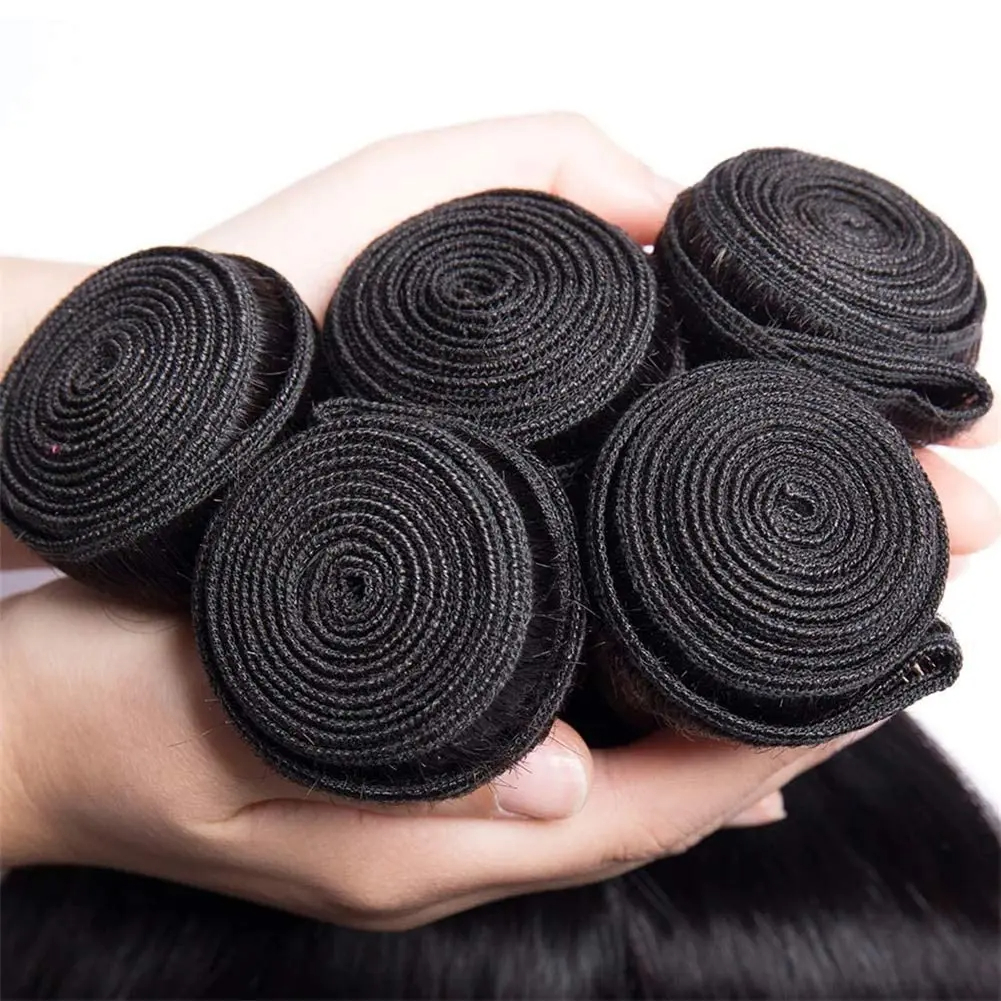 (1PC 12inches) Tissage Straight Hair Bundles Natural Human Woman Hair Brazilian Weave 10A Human Hair Extensions
