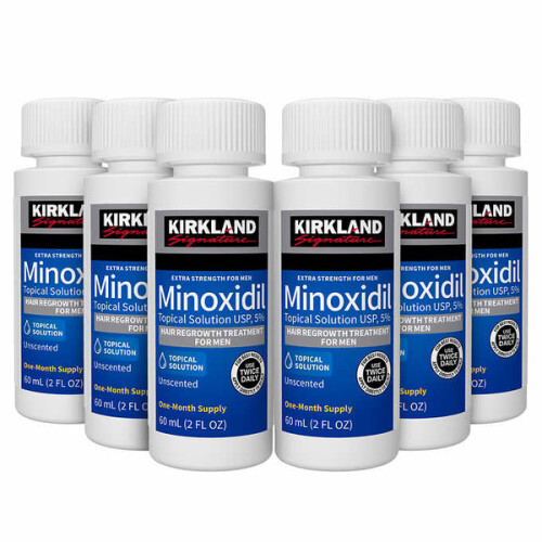 Kirkland Minoxidil 5, Mens Hair Loss Treatment New packaging 6 Months supply - HQ