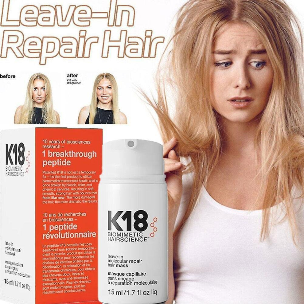 K18 Repairing Mask Nursing Essence Repairing Dry And Damaged Damage Reversing Hair, 15ml