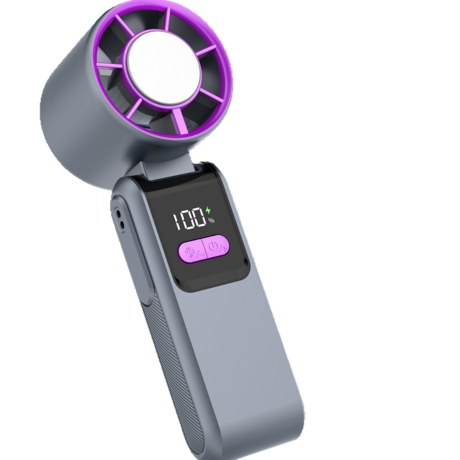 Mini Handheld Turbo Cooling Fan High-speed Cold Air SB Rechargeable Cold Compress Fan Foldable Portables Desktop Fan