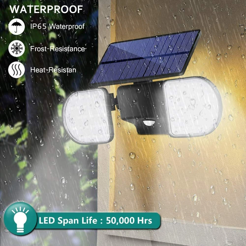 Solar Motion Lights Outdoor 56 LED Motion Sensor Security Solar Flood Lights