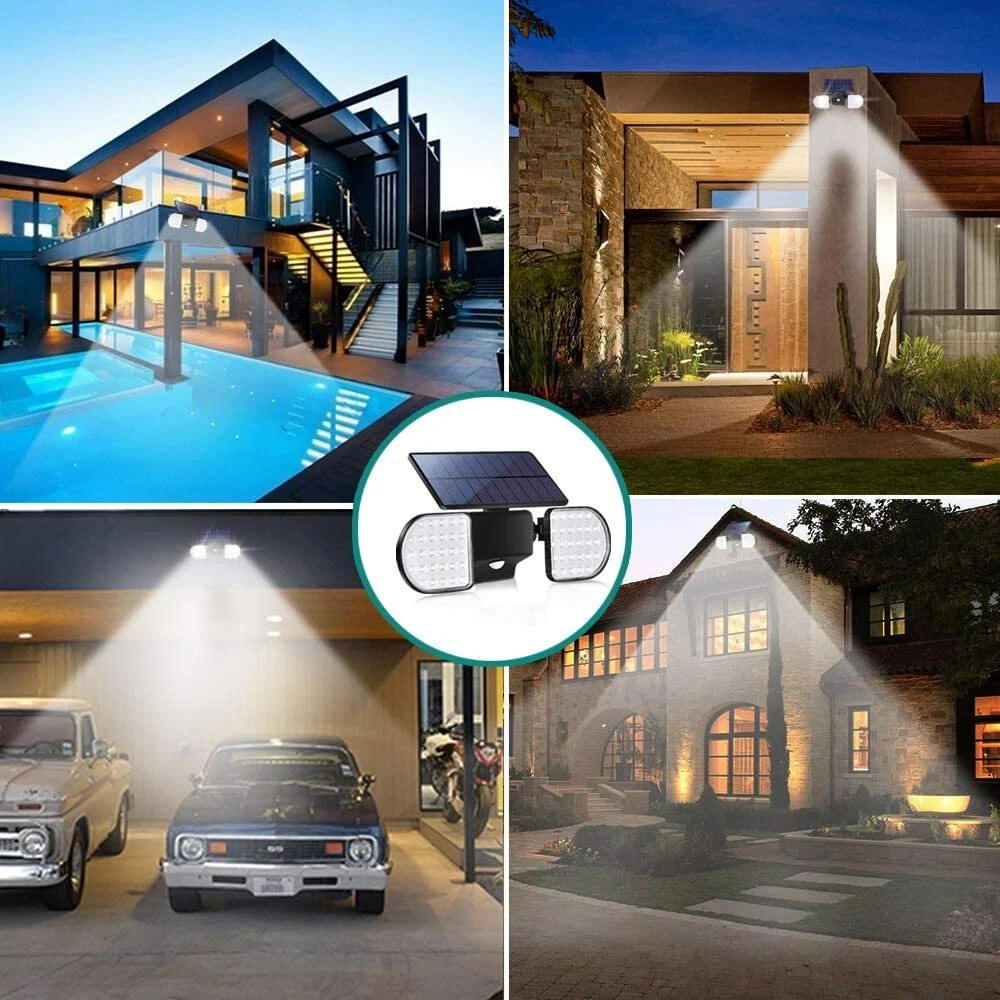 Solar Motion Lights Outdoor 56 LED Motion Sensor Security Solar Flood Lights