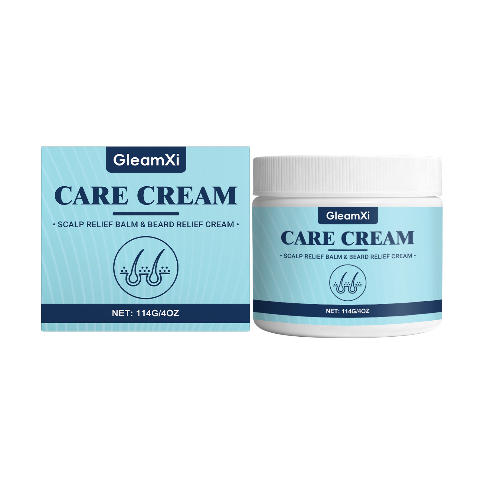 Scalp And Beard Care Cream Gentle Nourishing Softening For Smooth Beard And Hair Daily Conditioning Treatment