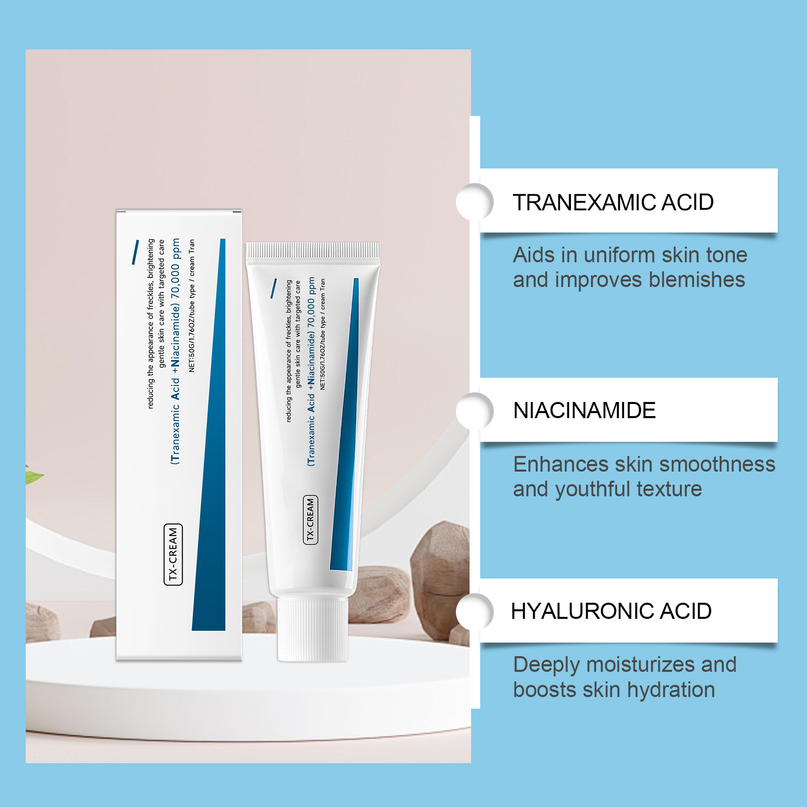 Facial Moisturizing Cream Mild Formula Smooth Delicate Fit All Skin Types Daily Face Care Lotion