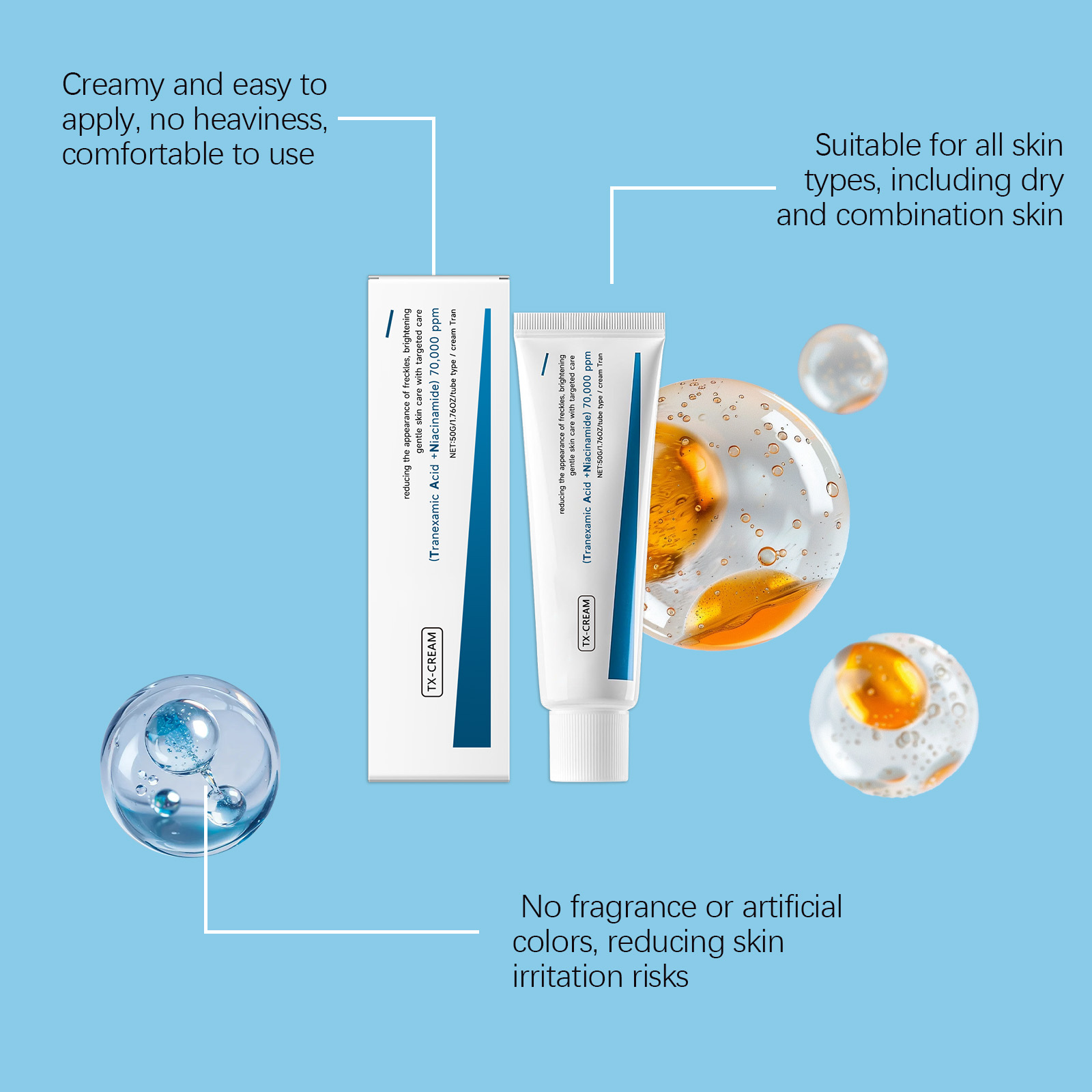 Facial Moisturizing Cream Mild Formula Smooth Delicate Fit All Skin Types Daily Face Care Lotion