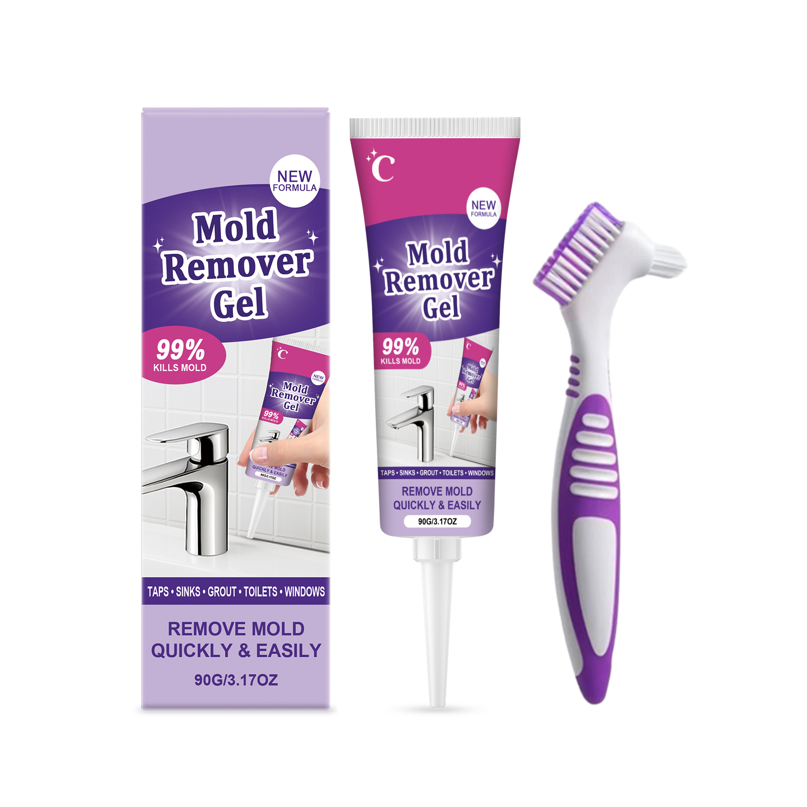Clean Gel Multi Purpose Daily Convenient Nozzle Pack Stain Removing Purify Household Tile Sealing Ring Gap Dirt Clear