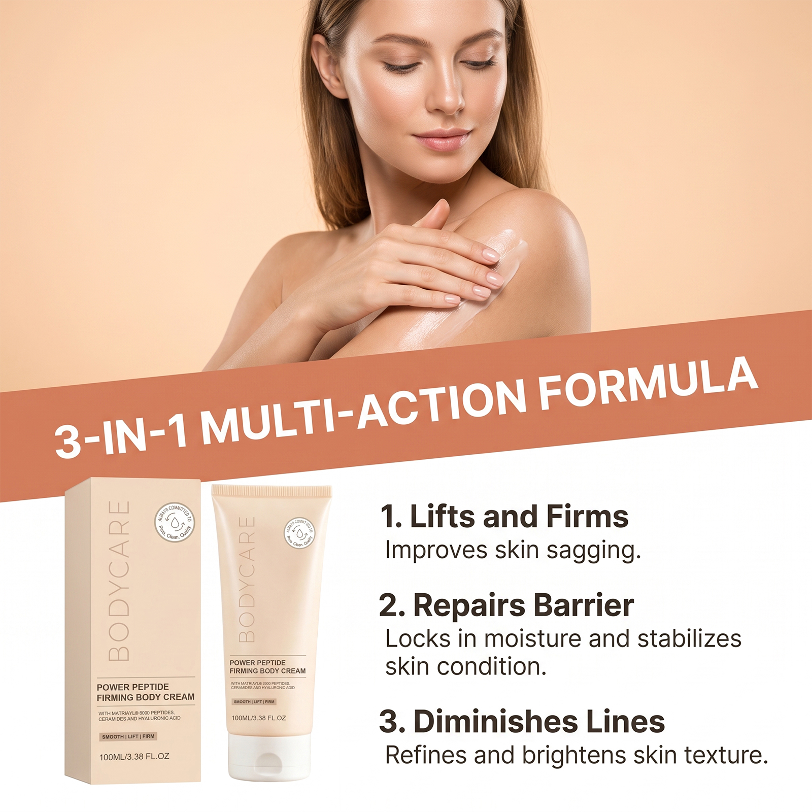 Skin Care Lotion Light Milky Texture Refreshing Non Greasy Gentle Spread Quick Absorb Elastic Smooth Skin