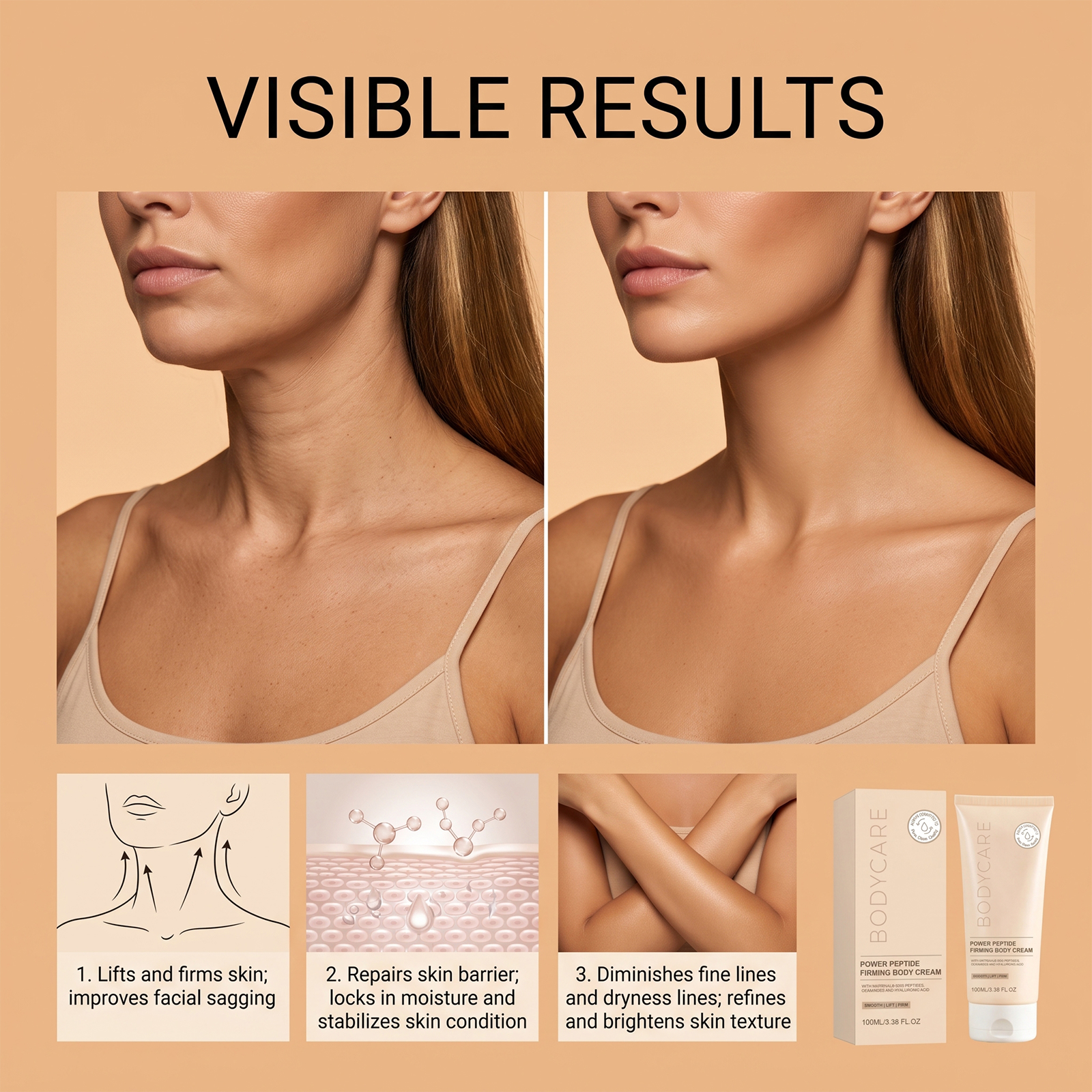 Skin Care Lotion Light Milky Texture Refreshing Non Greasy Gentle Spread Quick Absorb Elastic Smooth Skin
