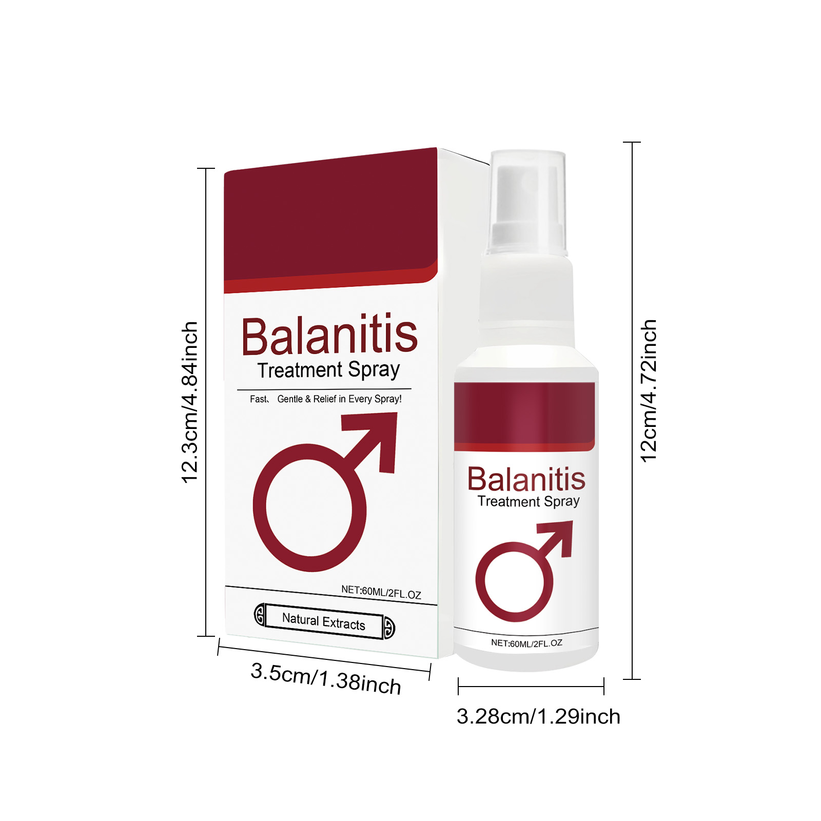 Men Body Care Spray Mild Formula Daily Cleansing Cool Comfort For Male Skin Daily Body Nourishing