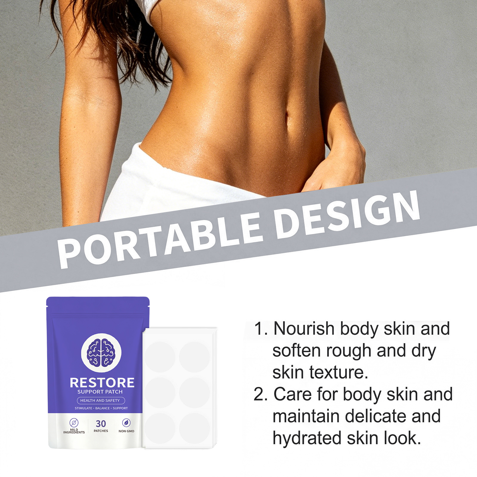 Balance Support Patch Fixed Position Care Long Lasting Adhesive Stable Thin Invisible Tear And Use Mild Skin Care