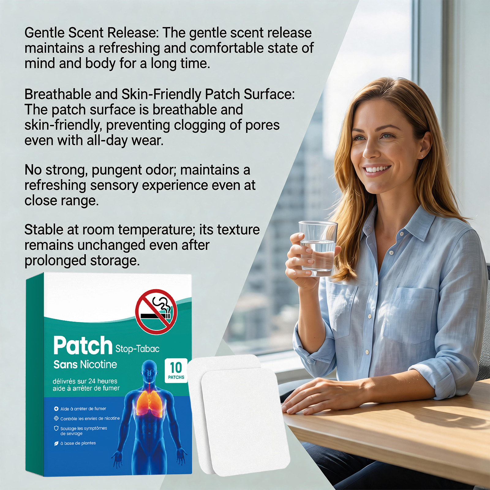 Body Care Patch Mild Ingredients Gentle Refreshing Skin Friendly Natural Soft Daily Use Sticker