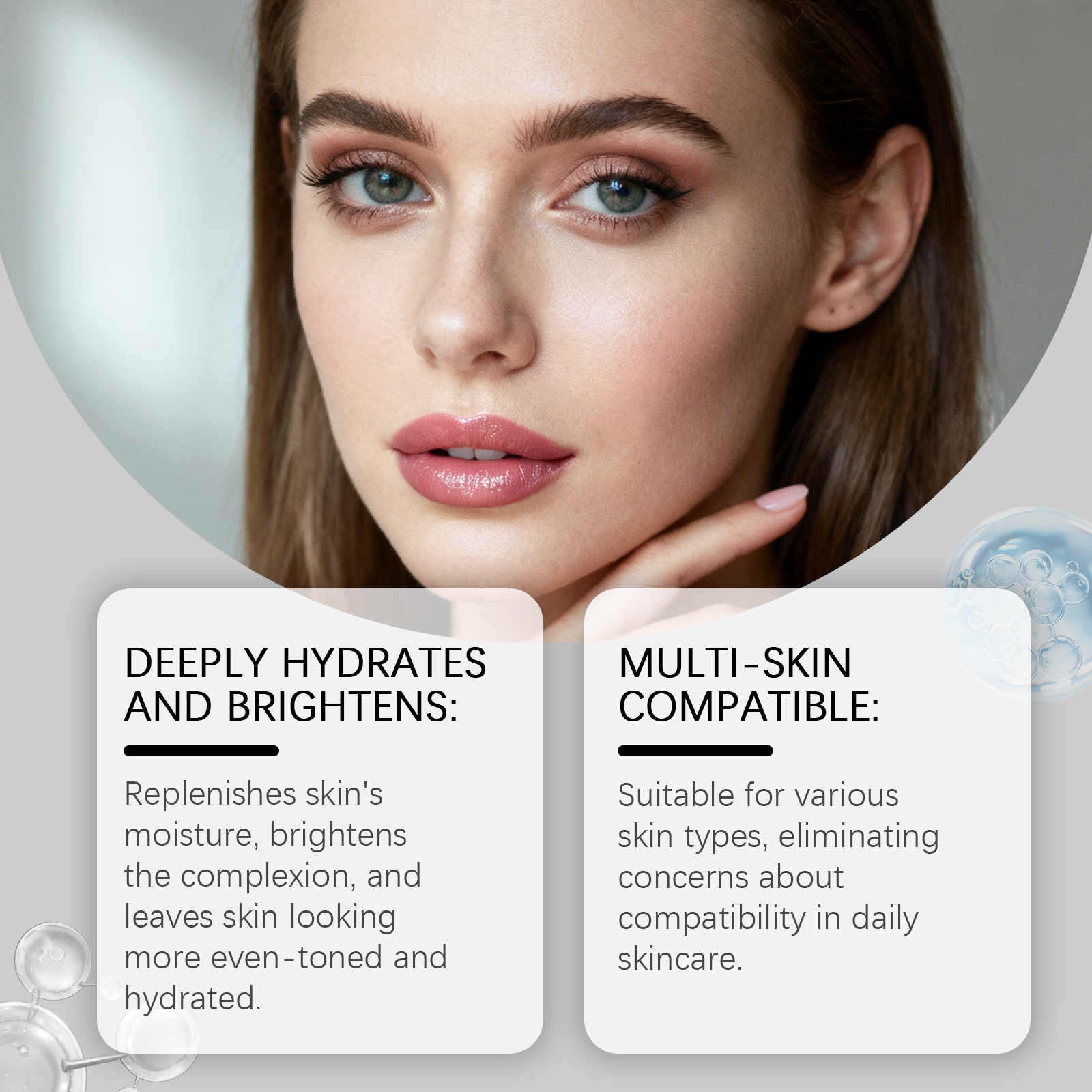 Brightening Essence Liquid Delicate Care Moist Smooth Balance Illuminate Hydrate Facial Skin Care