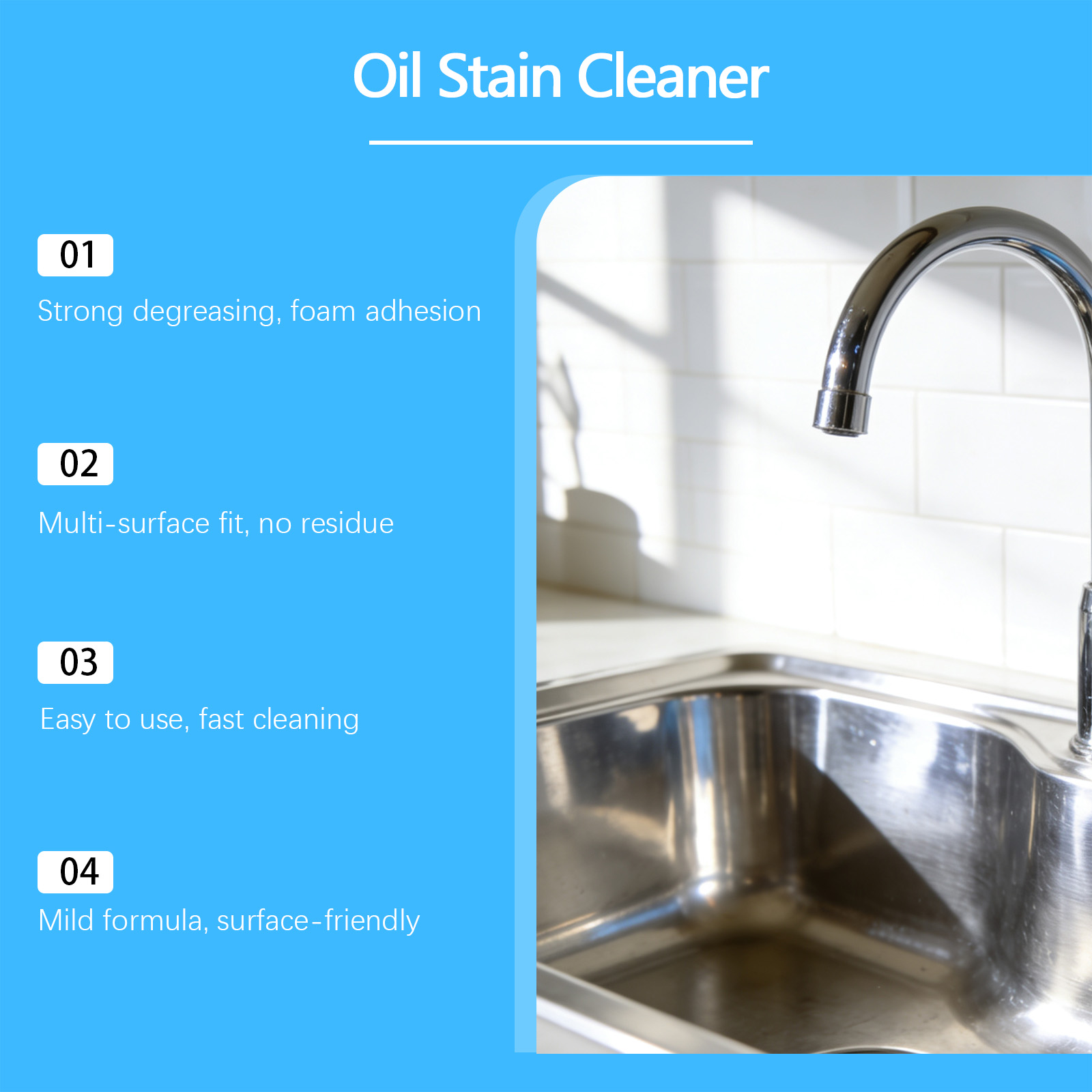 Daily Household Grease Cleaner Remove Oil Stains Dirt For Kitchen Range Hood Stove Surfaces