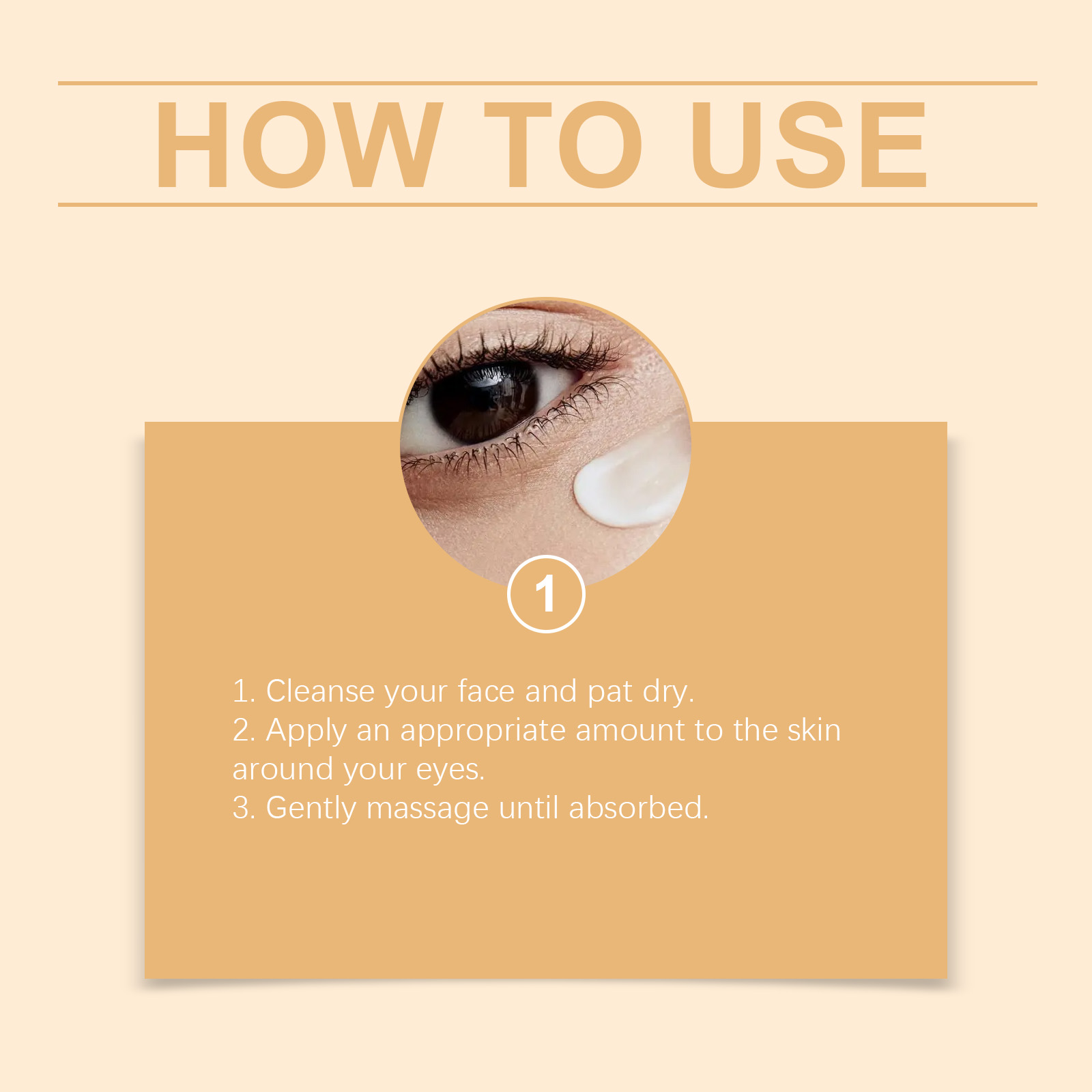 Retinol Moisturizing Eye Cream Nourishes Hydrates Light Gentle Skin Around Eyes Apply Massage Daily Care