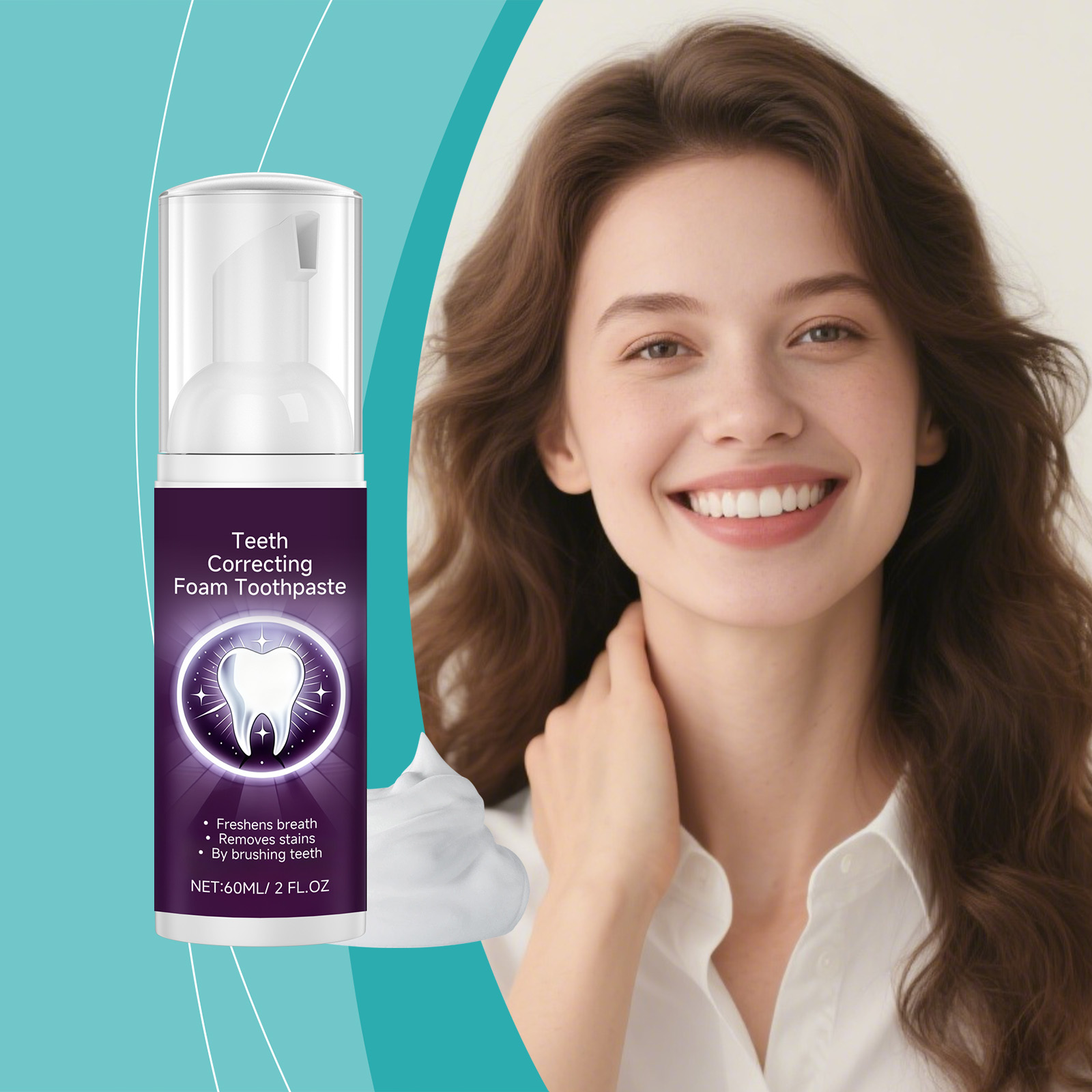 Toothpaste Mousse Mild Dense Foam Protect Clean Oral Teeth Fresh Comfortable Cleaning Care Paste