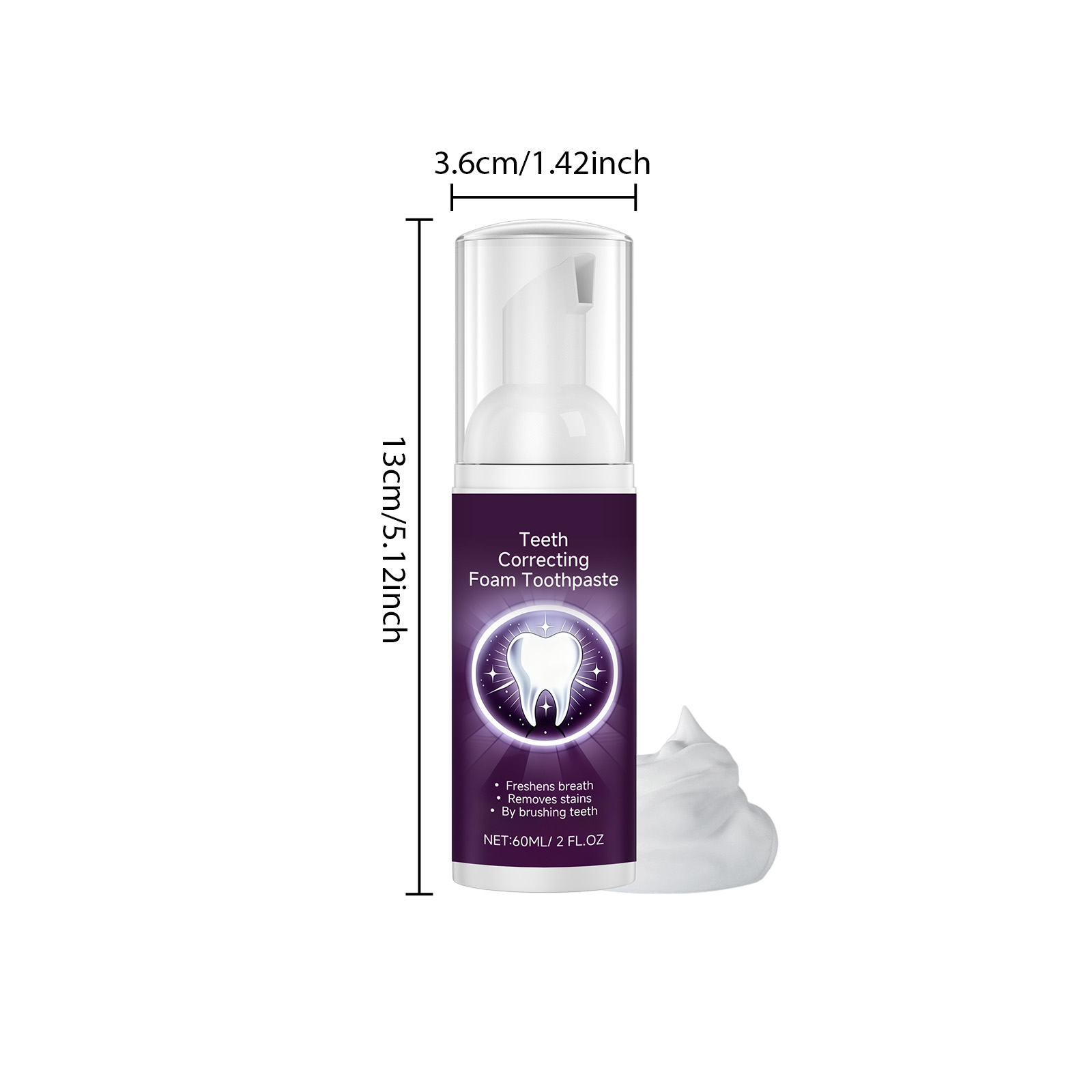Toothpaste Mousse Mild Dense Foam Protect Clean Oral Teeth Fresh Comfortable Cleaning Care Paste