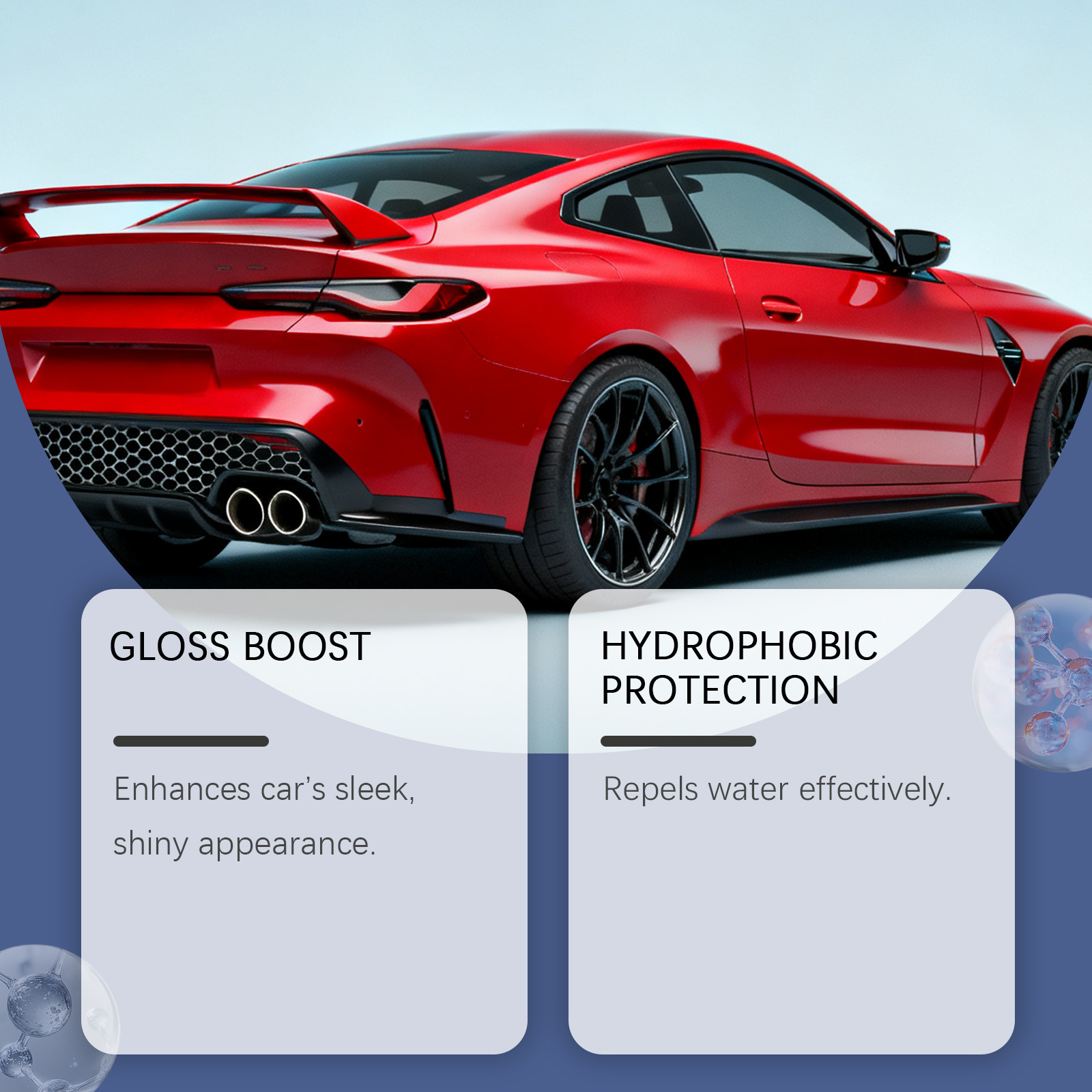 Car Coating Agent Mild Cleansing Automobile Paint Surface Body Gloss Renovation Waterproof External Care Coating Agent