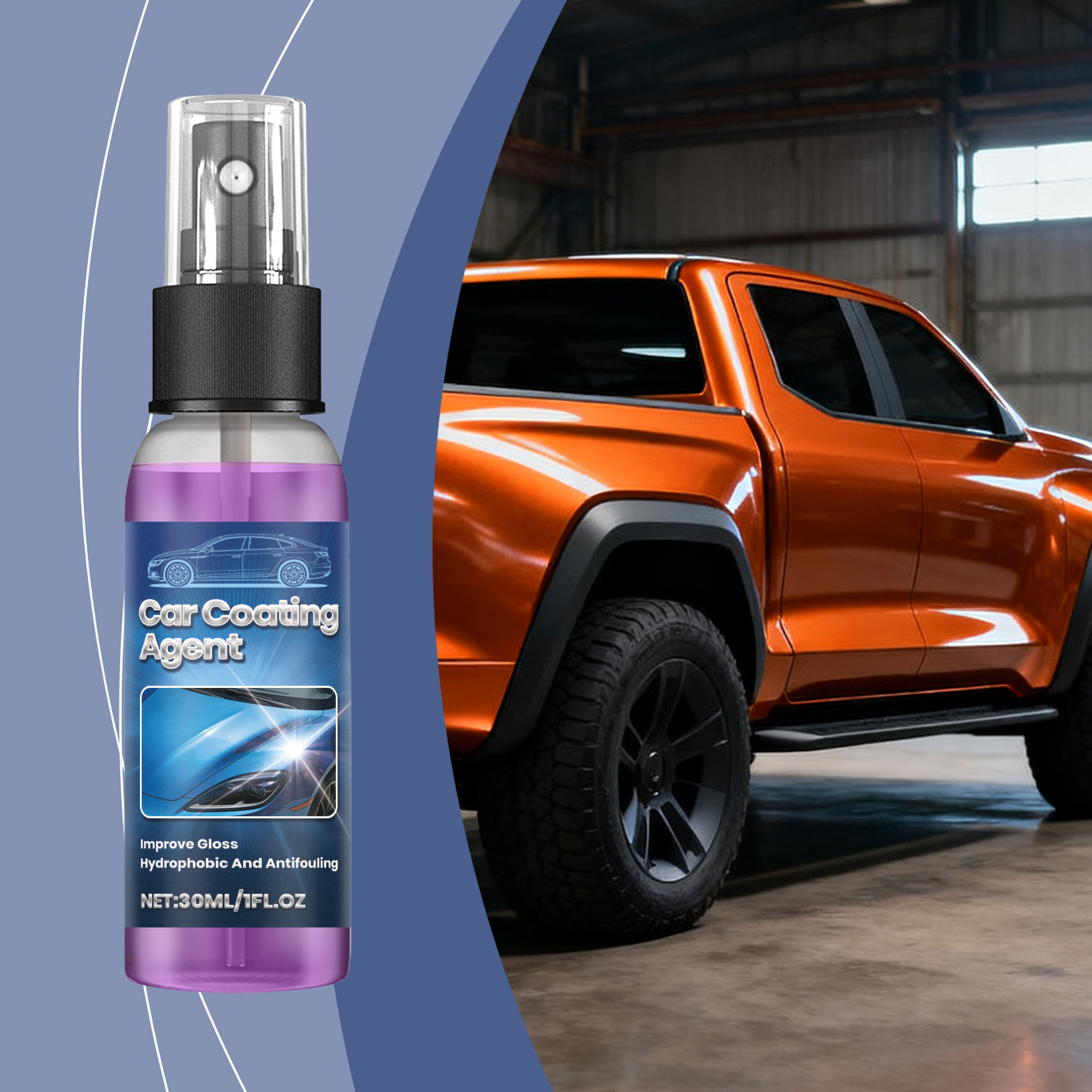 Car Coating Agent Mild Cleansing Automobile Paint Surface Body Gloss Renovation Waterproof External Care Coating Agent