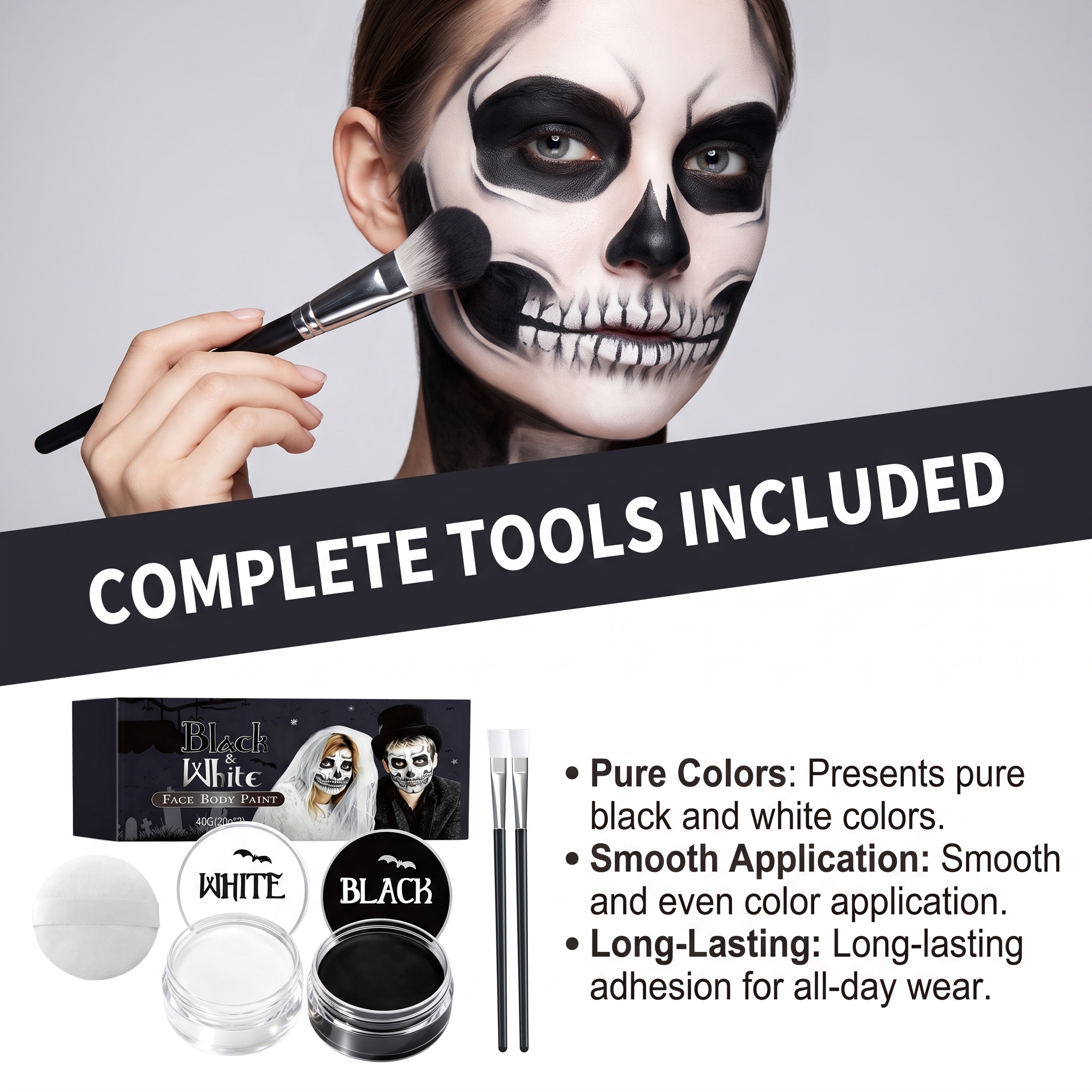 Halloween Vampire Clown Makeup Paint Pigment Creative Styling Holiday Party Stage Performance Cosmetic Tool