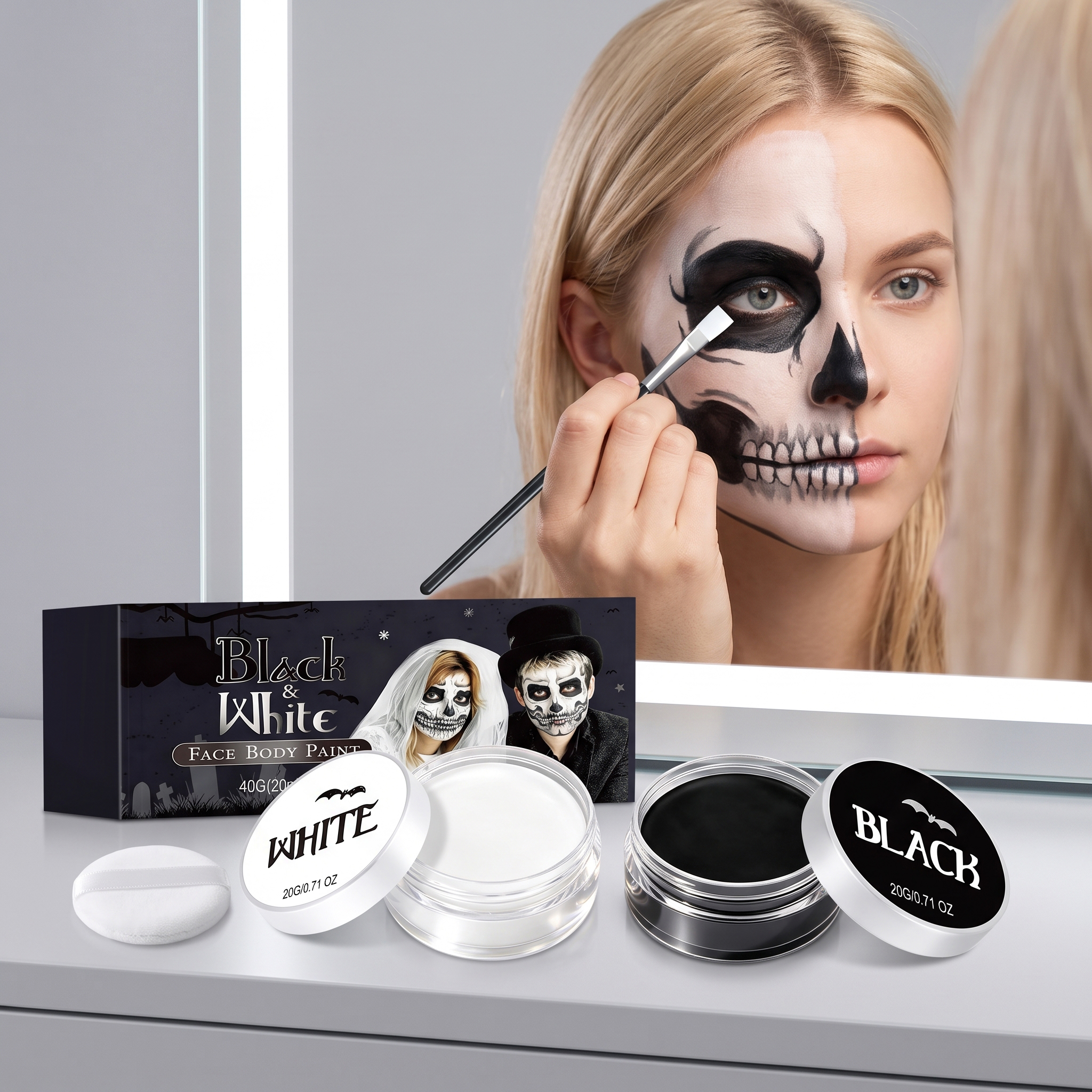 Halloween Vampire Clown Makeup Paint Pigment Creative Styling Holiday Party Stage Performance Cosmetic Tool
